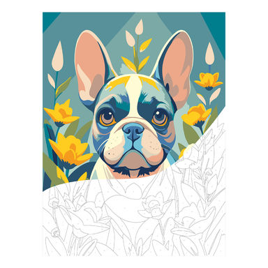 Byron Paint By Number Stretched Canvas