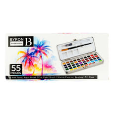 Byron Watercolour Half Pan Tin Set
