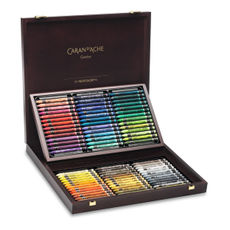 Caran d'Ache Neocolor II™ Watersoluble Wax Crayon Wooden Box Set 84