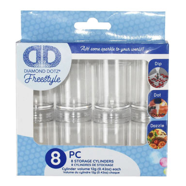 Diamond Dotz Empty Cylinders 8 Pack