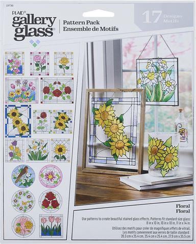 Plaid Gallery Glass Stained Glass Pattern Packs