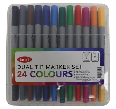 Dual Tip Marker Set (24-Colors)