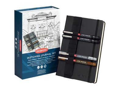 Derwent Sketching Journal and Pen Set