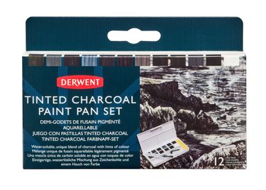 Derwent Tinted Charcoal Paint Pans