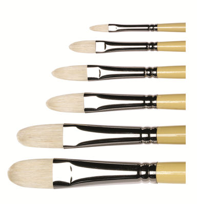 Winsor & Newton Artists' Hog Brushes Long Filbert