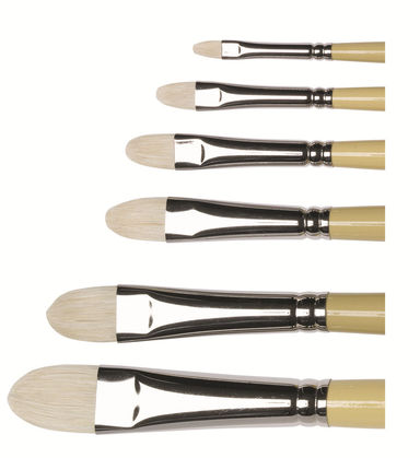 Winsor & Newton Artists' Hog Brushes Short Filbert