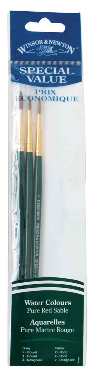 Winsor & Newton Value Brush Packs Phthalo Green Blue Shade