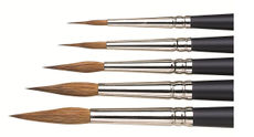 Winsor & Newton Professional Watercolour Sable Brushes Pointed Round