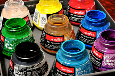 Speedball Acrylic Ink Palette Set