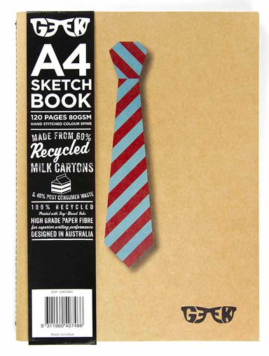 Geek Milk Carton Sketchbooks