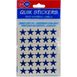 135 Labels Blue Star (Pack 135)