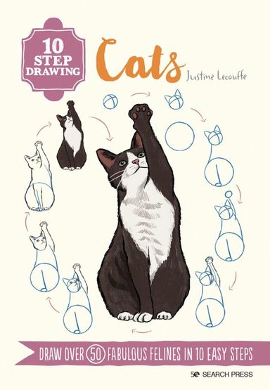 10 Step Drawing Books: Cats
