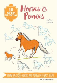 10 Step Drawing Books: Horses & Ponies