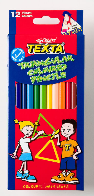 TEXTA Triangular Coloured Pencils