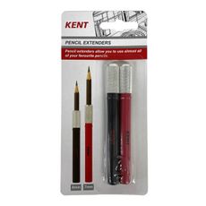 Kent Pencil Extenders Black & Red Set 2