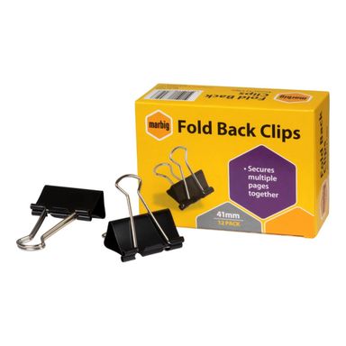 Marbig Foldback Clips