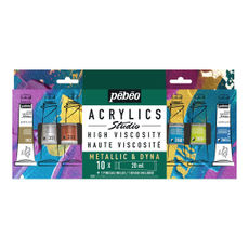 Pebeo Studio Acrylic DYNA & Metallic Set