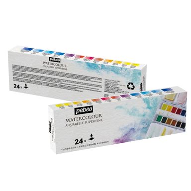 Pebeo Watercolour Half Pan Set