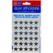 135 Labels Silver Star (Pack 135)