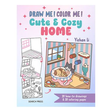 Draw Me! Colour Me! Cute and Cosy Home Book