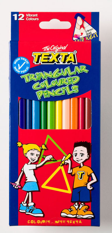 TEXTA Triangular Coloured Pencils