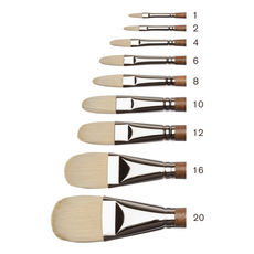 Winsor & Newton Artists' Oil Syntheitc Brushes Hog Filbert