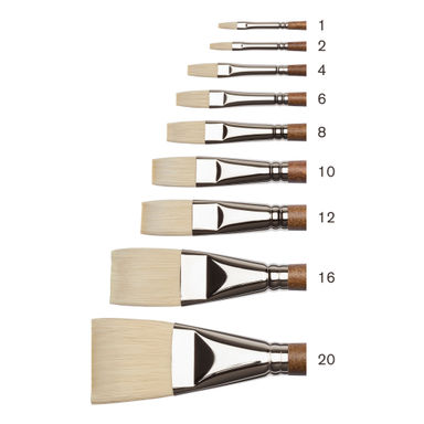 Winsor & Newton Artists' Oil Synthetic Brushes Hog Flat